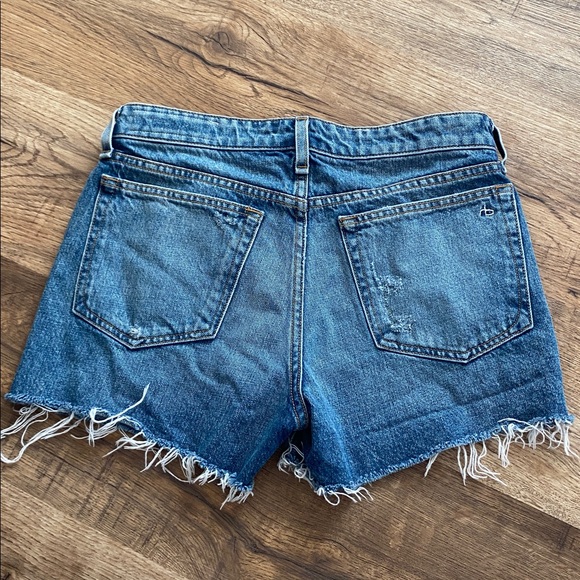 Rag & Bone Dre Low Rise Shorts Jean Denim Womens 25 - Picture 3 of 4